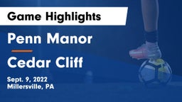 Penn Manor   vs Cedar Cliff  Game Highlights - Sept. 9, 2022