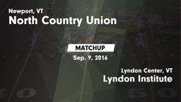 Matchup: North Country Union vs. Lyndon Institute  2016