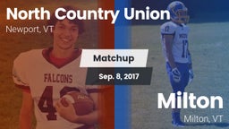 Matchup: North Country Union vs. Milton  2016