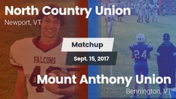 Matchup: North Country Union vs. Mount Anthony Union  2016