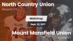 Matchup: North Country Union vs. Mount Mansfield Union  2017