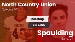 Matchup: North Country Union vs. Spaulding  2017