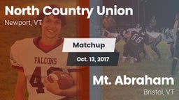 Matchup: North Country Union vs. Mt. Abraham  2017