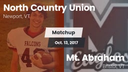 Matchup: North Country Union vs. Mt. Abraham  2016