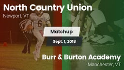 Matchup: North Country Union vs. Burr & Burton Academy  2018