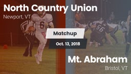 Matchup: North Country Union vs. Mt. Abraham  2018