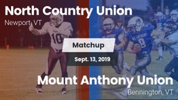 Matchup: North Country Union vs. Mount Anthony Union  2019