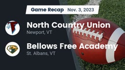 Recap: North Country Union  vs. Bellows Free Academy  2023