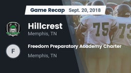 Recap: Hillcrest  vs. Freedom Preparatory Academy Charter  2018