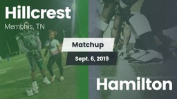 Matchup: Hillcrest vs. Hamilton  2019