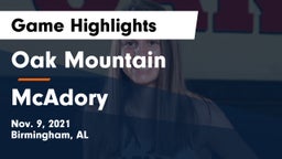 Oak Mountain  vs McAdory  Game Highlights - Nov. 9, 2021