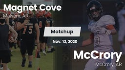 Matchup: Magnet Cove vs. McCrory  2020