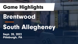 Brentwood  vs South Allegheney Game Highlights - Sept. 20, 2022