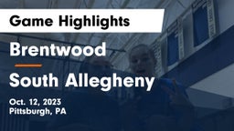 Brentwood  vs South Allegheny  Game Highlights - Oct. 12, 2023