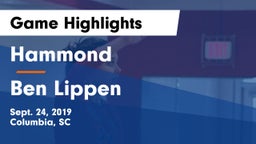 Hammond  vs Ben Lippen Game Highlights - Sept. 24, 2019