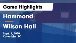 Hammond  vs Wilson Hall  Game Highlights - Sept. 3, 2020