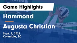 Hammond  vs Augusta Christian  Game Highlights - Sept. 2, 2022