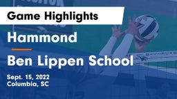 Hammond  vs Ben Lippen School Game Highlights - Sept. 15, 2022