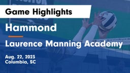 Hammond  vs Laurence Manning Academy Game Highlights - Aug. 22, 2023