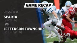 Recap: Sparta  vs. Jefferson Township  2016