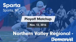 Matchup: Sparta vs. Northern Valley Regional -Demarest 2016