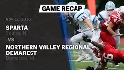 Recap: Sparta  vs. Northern Valley Regional -Demarest 2016