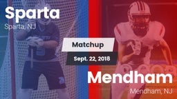 Matchup: Sparta vs. Mendham  2018