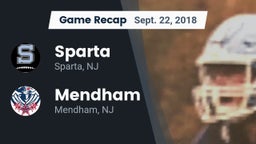 Recap: Sparta  vs. Mendham  2018