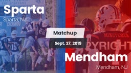 Matchup: Sparta vs. Mendham  2019