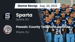Recap: Sparta  vs. Passaic County Technical Institute 2022