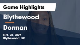 Blythewood  vs Dorman Game Highlights - Oct. 20, 2022