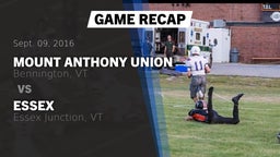 Recap: Mount Anthony Union  vs. Essex  2016
