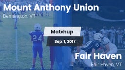 Matchup: Mount Anthony vs. Fair Haven  2017