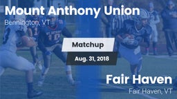Matchup: Mount Anthony vs. Fair Haven  2018