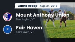 Recap: Mount Anthony Union  vs. Fair Haven  2018