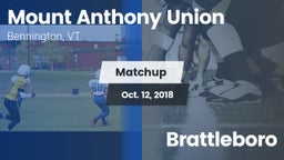 Matchup: Mount Anthony vs. Brattleboro  2018