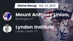 Recap: Mount Anthony Union  vs. Lyndon Institute 2019
