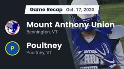 Recap: Mount Anthony Union  vs. Poultney  2020
