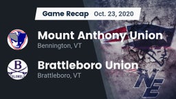 Recap: Mount Anthony Union  vs. Brattleboro Union  2020