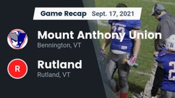 Recap: Mount Anthony Union  vs. Rutland  2021