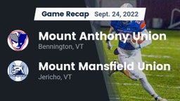 Recap: Mount Anthony Union  vs. Mount Mansfield Union  2022