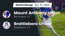 Recap: Mount Anthony Union  vs. Brattleboro Union  2022