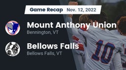 Recap: Mount Anthony Union  vs. Bellows Falls  2022