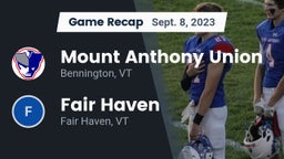 Recap: Mount Anthony Union  vs. Fair Haven  2023