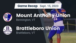 Recap: Mount Anthony Union  vs. Brattleboro Union  2023