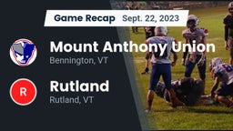 Recap: Mount Anthony Union  vs. Rutland  2023