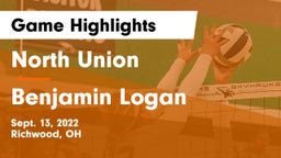 North Union  vs Benjamin Logan  Game Highlights - Sept. 13, 2022
