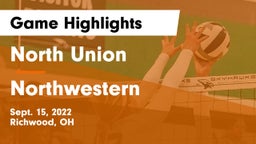 North Union  vs Northwestern  Game Highlights - Sept. 15, 2022