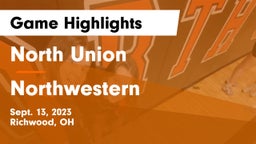 North Union  vs Northwestern  Game Highlights - Sept. 13, 2023