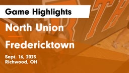 North Union  vs Fredericktown  Game Highlights - Sept. 16, 2023